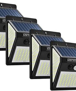 144 LED Outdoor Solar Wall Lamp with PIR Motion Sensor Waterproof Light