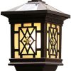 Outdoor Post Lights 1.8M Aluminum Column Lamp with Glass Shade 3