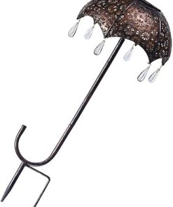 Solar Powered Umbrella Yard Lamp for Garden Landscape Lighting