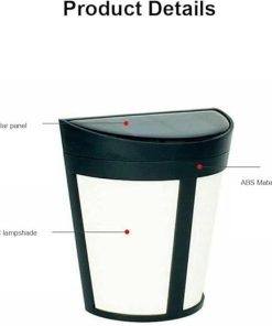 Waterproof Solar Wall Lamp IP65 LED Garden Lighting for Pathways 2