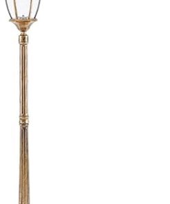 European Solar Post Light with Remote for Garden and Pathway Lighting