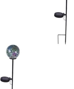 DOITOOL 2pcs LED Landscape Lights Waterproof Solar Garden Lamps