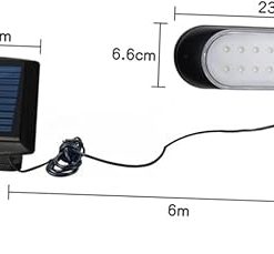 Waterproof Solar-Powered Hanging Lamp for Garden and Outdoor Use 2