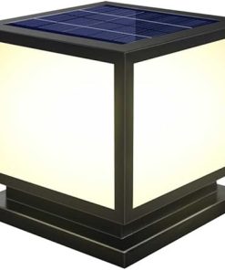 Large Waterproof Solar Pole Lights with Remote for Outdoor Patio Use