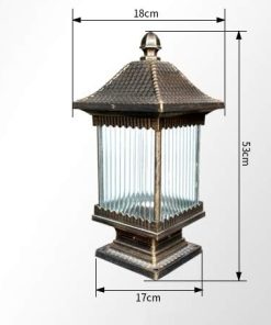 Outdoor Waterproof Garden Column Head Lamp for Courtyard Villa 2
