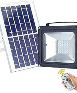 Solar Powered LED Floodlight IP66 Waterproof Outdoor Security Light