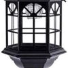 Spherical Wall Sconces Solar Pillar Lights Waterproof Garden Lamps 4