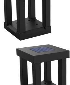DOITOOL 2pcs Waterproof Solar Barn and Landscape Fence Light