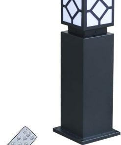 Solar Post Light with Sensor Waterproof LED Garden Column Lantern