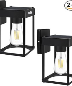 Solar Wall Lights with Motion Sensor Waterproof Outdoor Lighting 2 Pack