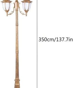 Outdoor Lamp Post Light 3-Light European Style Waterproof Design 2