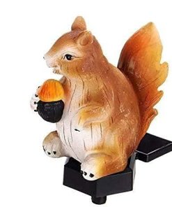 2 Pcs Solar LED Squirrel Lights for Lawn and Outdoor Pathways 2