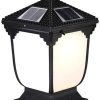 Solar LED Decorative Patio Lights Waterproof Wall Lights 2 Pack 4