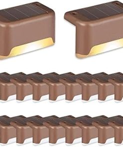20 Pack Solar Deck Lights for Outdoor Stairs, Fences, and Patios 2