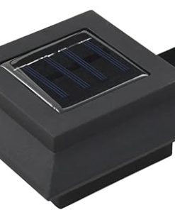 Energy Saving Black Outdoor Solar Lamps 6 Pack 4.7 Inch LED Lights 2