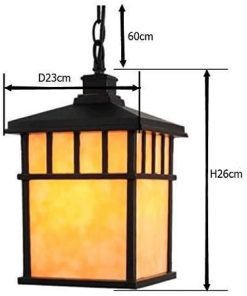 Solar Powered Waterproof Garden Hanging Lamp Outdoor Light Fixture 2