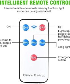 72 COB Motion Sensor Solar LED Light Outdoor Waterproof Garden Lamp 2