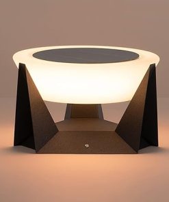 Solar LED Pillar Light Outdoor Garden Post Lamp for Yard and Patio