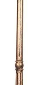 Outdoor Post Lights 1.8M Aluminum Column Lamp with Glass Shade