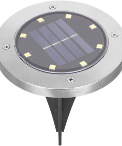 MOBYAT 4 Pack Solar Ground Lights Outdoor Garden Waterproof LED