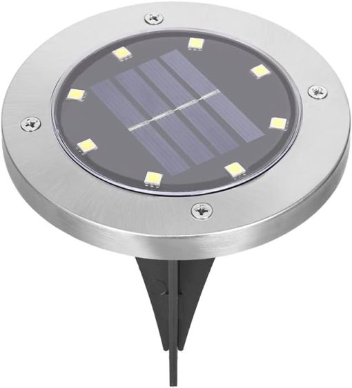 MOBYAT 4 Pack Solar Ground Lights Outdoor Garden Waterproof LED
