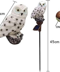 Waterproof LED Owl Solar Lawn Light Set for Garden Decoration 2