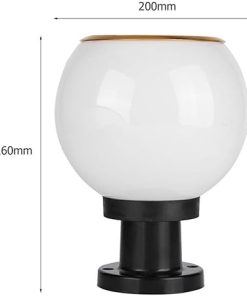 Outdoor Solar Post Cap Lights Waterproof Acrylic Column Lamp 2