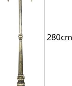 Outdoor Lamp Post Light Retro Glass Lantern E27 IP54 Waterproof 2