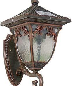 Retro Solar Wall Lamps Outdoor Waterproof Tricolor Adjustable Sconces