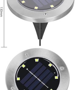MOBYAT 4 Pack Solar Ground Lights Outdoor Garden Waterproof LED 2