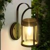 Chinese Solar LED Outdoor Wall Light Waterproof Garden Lantern Coffee 3