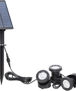 3pcs Solar Powered LED Spotlights Bright RGB Color Changing Lights