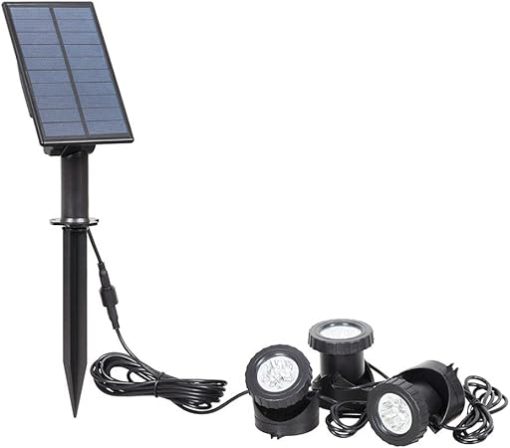 3pcs Solar Powered LED Spotlights Bright RGB Color Changing Lights