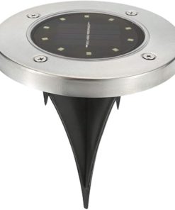 Solar Powered Ground Lights LED Waterproof Path Lights for Garden
