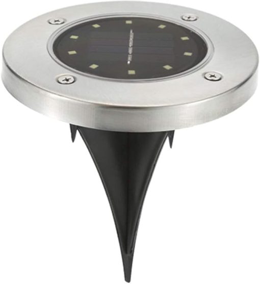 Solar Powered Ground Lights LED Waterproof Path Lights for Garden
