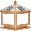 Vintage Style Solar LED Post Cap Light for Garden and Yard Use 3