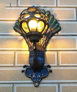 European Retro Peacock LED Garden Lights for Outdoor Illumination 2