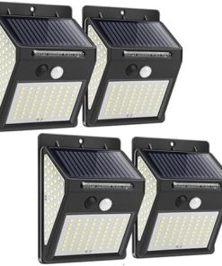 Luopan 4 Pack LED Solar Lights with Motion Sensor for Garden