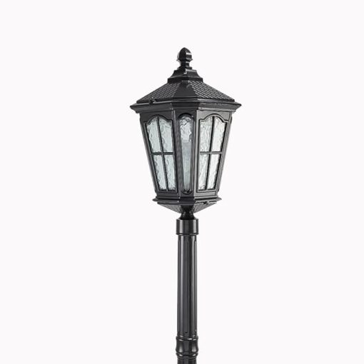 Vintage European Street Light Post Lamp for Outdoor Gardens