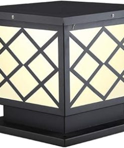 Rainproof Solar Outdoor Pillar Light for Villa Courtyard and Balcony
