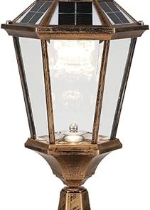 Outdoor Solar Post Cap Lights for Gardens and Courtyards Waterproof