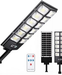 Sakerplus Solar Street Lights Motion Sensor Wide Angle LED Flood Light