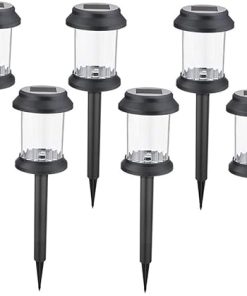 Waterproof Solar Post Lights 6 Pack for Garden Landscape Decor