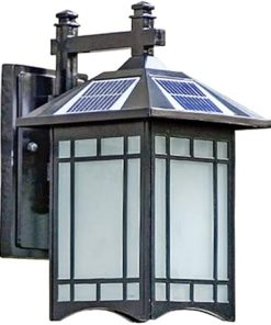 Modern Square Wall Lantern Outdoor Waterproof Solar Porch Light