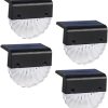 VOSAREA 6 Pack Solar Garden Pathway Lights for Outdoor Decor 4