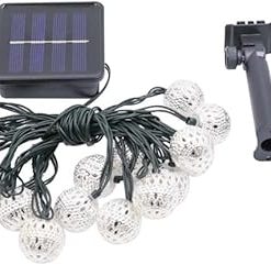 Moroccan Ball LED Solar Fairy Lights for Outdoor Garden Decoration