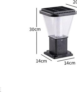 Solar Pillar Light for Courtyard Outdoor Gatepost and Fence Lighting 2