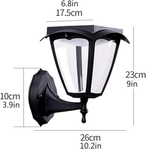 Solar LED Wall Light for Outdoor Use in Gardens and Parks - Image 2