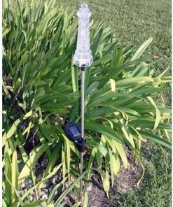 Solar Powered Color Changing Lighthouse Garden Stake Lights 6 Pack