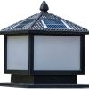 Solar Post Cap Lamp Outdoor Lighting Fixtures for Garden and Patio